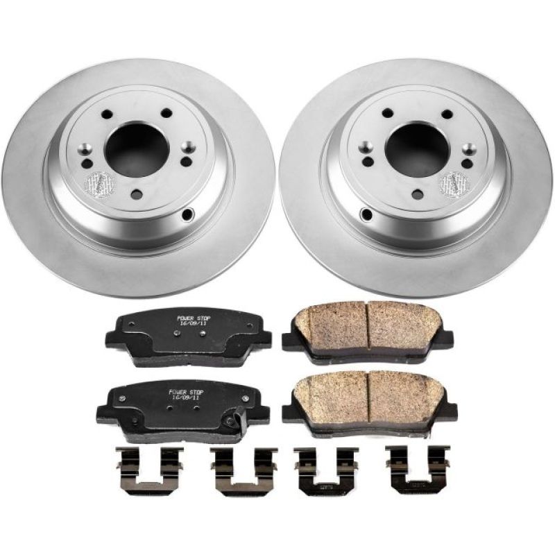 Power Stop 2009 Hyundai Genesis Rear Z17 Evolution Geomet Coated Brake Kit