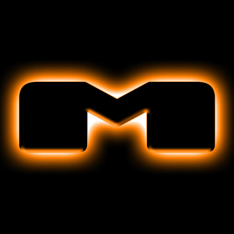 ORACLE Lighting Universal Illuminated LED Letter Badges - Matte Blk Surface Finish - M