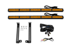 Cargar imagen en el visor de la galería, Diode Dynamics 14-19 Toyota 4Runner SS30 Dual Stealth Lightbar Kit  - Amber Driving