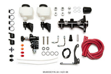 Load image into Gallery viewer, Wilwood Tandem Remote M/C Kit w L/H Brkt &amp; Prop Valve - 1in Bore Black