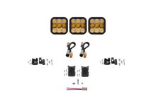 Cargar imagen en el visor de la galería, Diode Dynamics SS5 Sport Universal CrossLink 3-Pod Lightbar - Yellow Combo