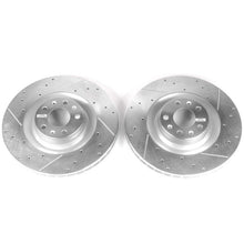 Cargar imagen en el visor de la galería, Power Stop 09-10 Audi A6 Quattro Front Evolution Drilled &amp; Slotted Rotors - Pair