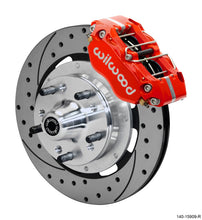 Cargar imagen en el visor de la galería, Wilwood Dynapro 4R Front Kit 11.75in SPR Drilled and Slotted Rotors - Red