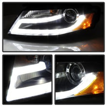 Cargar imagen en el visor de la galería, Spyder Audi A4 09-12 Projector Headlights Xenon/HID Model Only - DRL LED Blk PRO-YD-AA408-HID-DRL-BK