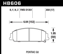 Cargar imagen en el visor de la galería, Hawk 2012 Chevrolet Caprice 3.6 HPS 5.0 Front Brake Pads