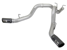 Cargar imagen en el visor de la galería, aFe ATLAS 4in DPF-Back Alum Steel Exhaust System w/Dual Exit Black Tip 2017 GM Duramax 6.6L (td)