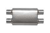 Gibson CFT Superflow Dual/Dual Oval Muffler - 4x9x13in/3in Inlet/2.5in Outlet - Stainless