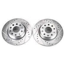 Cargar imagen en el visor de la galería, Power Stop 06-09 Audi A3 Rear Evolution Drilled &amp; Slotted Rotors - Pair