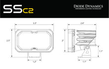 Load image into Gallery viewer, Diode Dynamics Stage Series 1.875 Inch Roll Bar Reverse Light Kit SSC2 Pro (Pair)