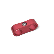Cargar imagen en el visor de la galería, Russell Hose Separator For -12 Braided Hose Red Anodize (2 Pack)