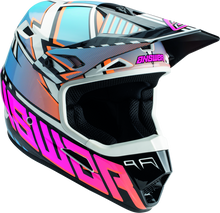 Load image into Gallery viewer, Answer AR3 Rapid Helmet Blue/Orange/Rhodamine Youth - Large