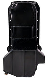 Moroso 86-Up Chevrolet SBC (w/Passenger Side Dipstick) Wet Sump 5.5qt 7.5in Steel Oil Pan - Black