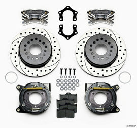 Wilwood Forged Dynalite P/S P-B Kit Drilled Polished Mopar/Dana 2.36in Off w/Snap Ring Bearing