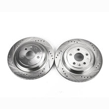 Cargar imagen en el visor de la galería, Power Stop 08-14 Cadillac CTS Rear Evolution Drilled &amp; Slotted Rotors - Pair