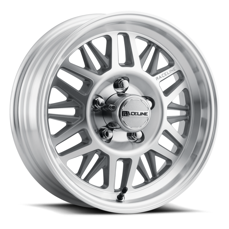Raceline 451MC Ryno TR Trailer 15x5in / 5X4.5 BP / 0mm Offset / 3.19mm Bore - Machined CC