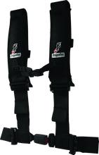 Cargar imagen en el visor de la galería, DragonFire Racing Harness H-Style- 4-Point- EZ-Adjust- 3in Buckle- Black