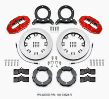 Cargar imagen en el visor de la galería, Wilwood D8 Front Hat Kit 12.19in Rotor Red 76-77 Ford Bronco Dana 44 w/Lines