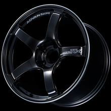 Cargar imagen en el visor de la galería, Advan TC4 18x10 +35 5-114.3 Racing Black Gunmetallic &amp; Ring Wheel