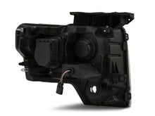 Cargar imagen en el visor de la galería, Raxiom 09-14 Ford F-150 G2 Super White LED Halo Projector Headlights- Black Housing- Clear Lens