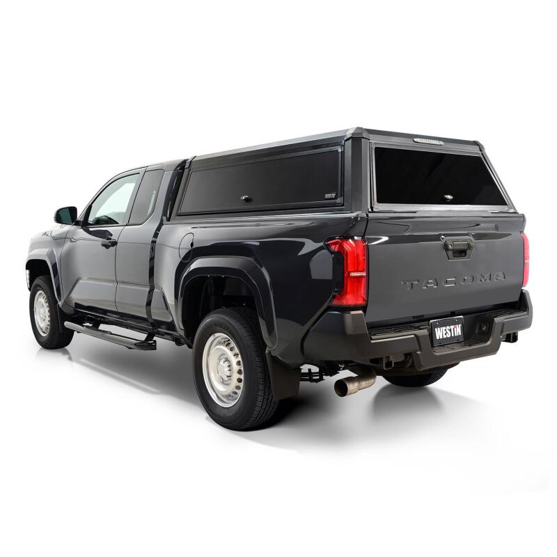 Westin EXP Truck Cap COMPLETE KIT A + BS (24-25 Toyota Tacoma DC 6ft. Bed) - Black