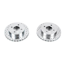 Cargar imagen en el visor de la galería, Power Stop 1993 Ford Mustang Rear Evolution Drilled &amp; Slotted Rotors - Pair