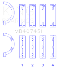 Cargar imagen en el visor de la galería, King Engine Bearings Chrysler 2.7L (Size +0.75mm) Main Bearing Set