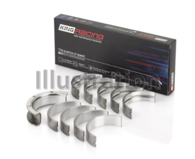King Engine Bearings Ford 260CI/289CI/302 5.0L Windsor (0.010 Size) Main Bearing Set
