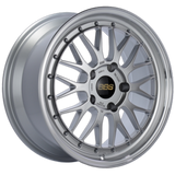 BBS LM 18x8 5x114.3 ET40 Diamond Silver Center Diamond Cut Lip Wheel - 82mm PFS/Clip Required