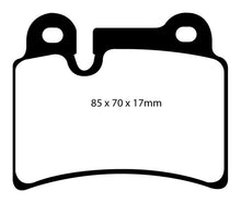 Cargar imagen en el visor de la galería, EBC 06-09 Volkswagen Touareg 3.6 (2 pin holes at top of backplate) Ultimax2 Rear Brake Pads