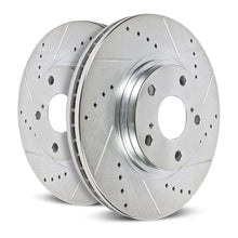 Cargar imagen en el visor de la galería, Power Stop 2010 Buick Allure Rear Evolution Drilled &amp; Slotted Rotors - Pair