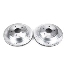 Cargar imagen en el visor de la galería, Power Stop 04-06 Dodge Ram 1500 Rear Evolution Drilled &amp; Slotted Rotors - Pair