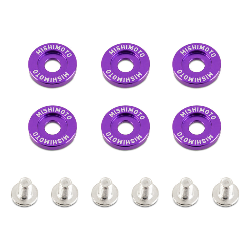 Mishimoto Large Fender Washer Kit (6pcs) - Purple