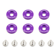 Load image into Gallery viewer, Mishimoto Large Fender Washer Kit (6pcs) - Purple