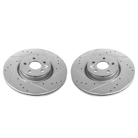 Power Stop 12-18 Volvo S60 Front Evolution Drilled & Slotted Rotors - Pair