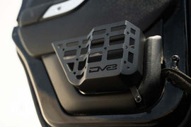 DV8 Offroad 11-18 Jeep Wrangler JK 4 Door Only Rear Door Pocket Molle Panels - Black