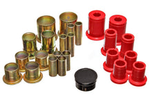 Cargar imagen en el visor de la galería, Energy Suspension 73-74 Camaro / 73 GrandAm/GrandPrix Red Control Arm Bushing Set - Complete Set