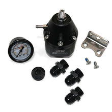 Cargar imagen en el visor de la galería, DeatschWerks DWR2000 AFPR + Pressure Gauge + 10AN &amp; 8AN Fittings - Anodized Black