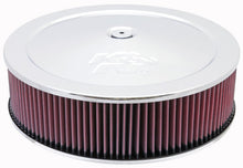 Cargar imagen en el visor de la galería, K&amp;N Round Air Filter Assembly 14in. ID / 4..12in. Height / 5.125in. Neck Flange / 7/8in. Drop Ba