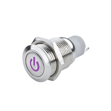 Cargar imagen en el visor de la galería, Oracle Pre-Wired Power Symbol On/Off Flush Mount LED Switch - UV/Purple
