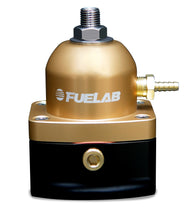 Cargar imagen en el visor de la galería, Fuelab 515 TBI Adjustable FPR 10-25 PSI (2) -10AN In (1) -6AN Return - Gold