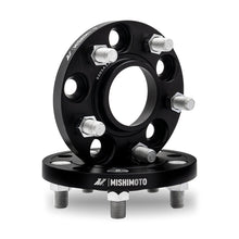 Cargar imagen en el visor de la galería, Mishimoto Wheel Spacers - 5x114.3 - 66.1 - 25 - M12 - Black