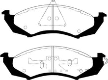 Cargar imagen en el visor de la galería, EBC 89-91 Ford Thunderbird 3.8 Yellowstuff Front Brake Pads