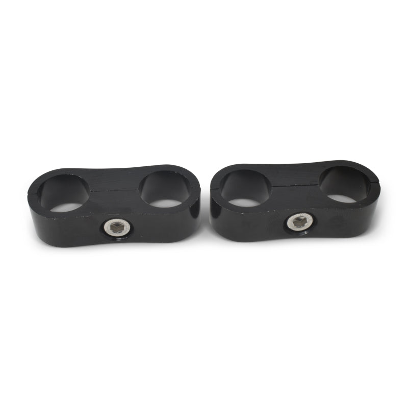Russell Hose Separator For -12 Braided Hose Black Anodize (2 Pack)