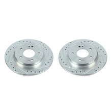 Cargar imagen en el visor de la galería, Power Stop 18-20 Hyundai Kona Rear Evolution Drilled &amp; Slotted Rotors - Pair