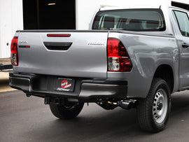 aFe 15-26 Toyota Hilux L4-2.4/2.8L (td) Vulcan Series 3in SS Rear-Side Exit Exhaust w/ Black Tip