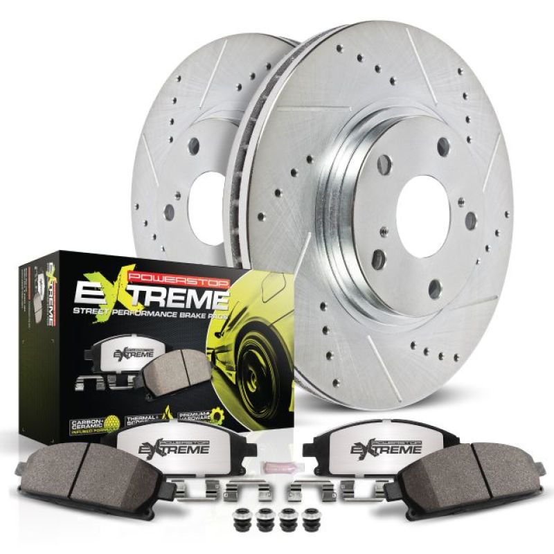 Power Stop 04-07 BMW 525i Rear Z26 Street Warrior Brake Kit