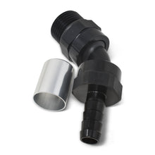 Load image into Gallery viewer, Russell Hose End Crimp On 10 Sae Port Male To -8 Hose 45 Deg Swivel Blk Anodized