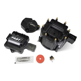 FAST Cap/Coil/Cover Kit, Hei Distributor, Black