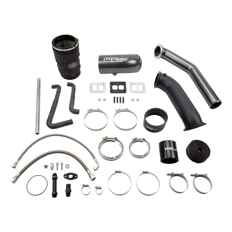 Wehrli 2004.5-07 Cummins 5.9L S400 High Mount Turbo 2nd Gen Swap Kit - Cat Yellow