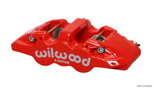 Cargar imagen en el visor de la galería, Wilwood Caliper-Aero4-L/H - Red 1.88/1.62in Pistons 1.25in Disc